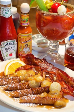 Westside Cafe's Bloody Marys are more often than not called the best in town. Get a regular or bacon-infused, and a sidecar of beer is always included.