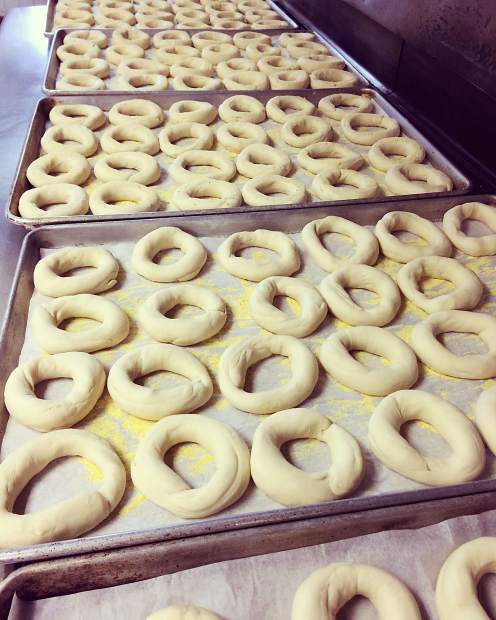 The bagels at Village Bagel are made with six ingredients, and founder and bagel master Connie Leaf said the flavor is created over time, through a 24-hour process.